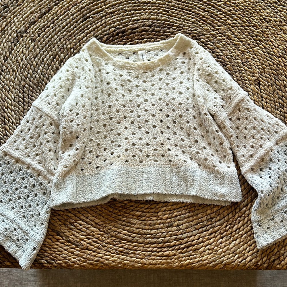 Counting Dreams Chenille Bell Sleeve Sweater - Size Small - South Moon Under